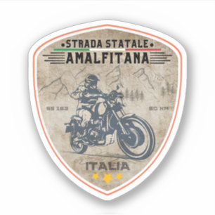   Strada statale 163 Amalfitana italian apls Sticker