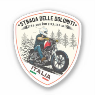 Strada statale 48 delle Dolomiti 1 Sticker