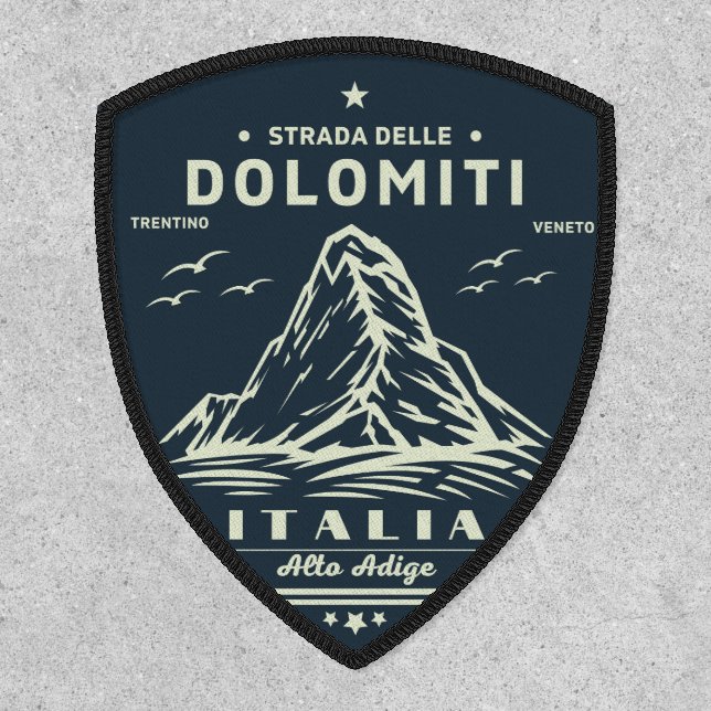 Strada statale 48 delle Dolomiti italian road trip Patch (Front)