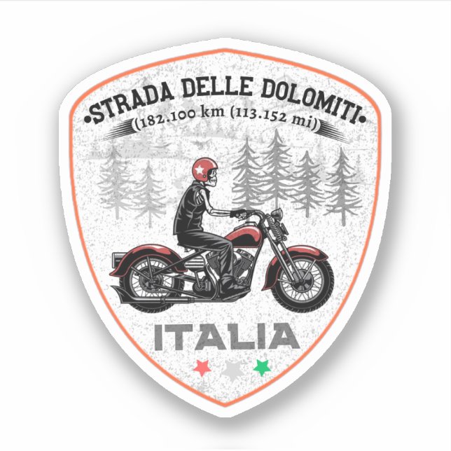 Strada statale 48 delle Dolomiti Sticker (Front)