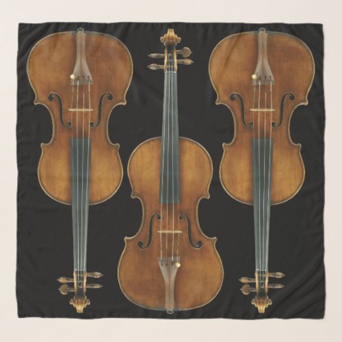 Stradivarius Violin Trio Choose Background Color Scarf