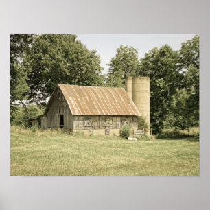 Strafford Mo Barn Antique Poster