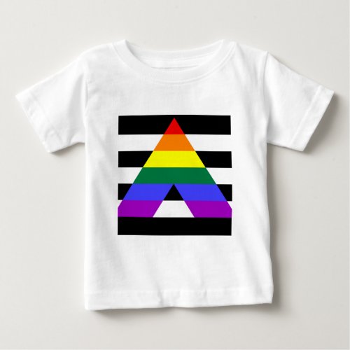 Straight Ally flag Baby T_Shirt