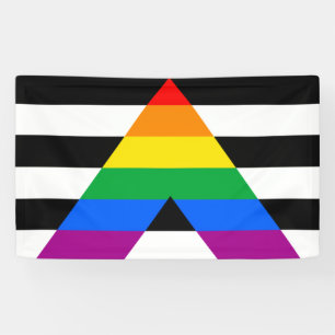 Straight Ally Flag Banner