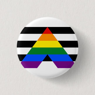 Straight Ally Flag Button