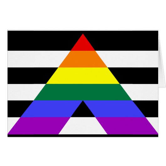 Straight Ally flag Cards (Front Horizontal)