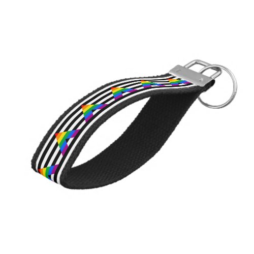 Straight Ally Flag LGBT Gay Supporter Wrist Keychain