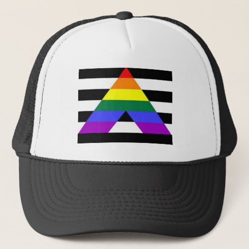 Straight Ally Flag LGBT Supporter Trucker Hat
