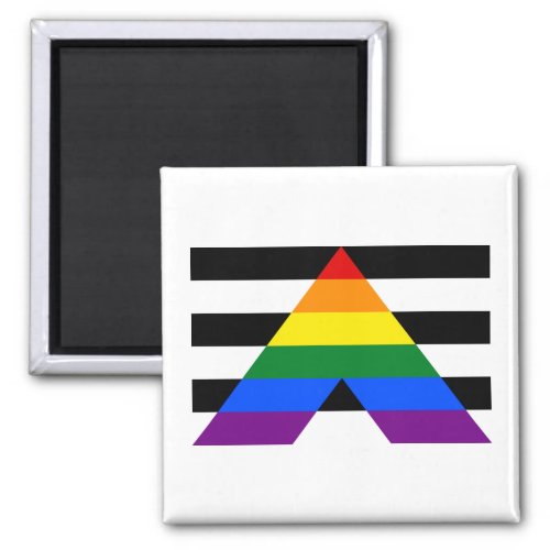 Straight Ally Flag Magnet
