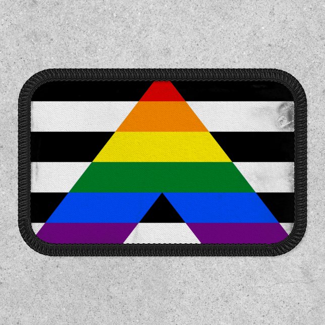 Straight Ally Flag Patch (Front)