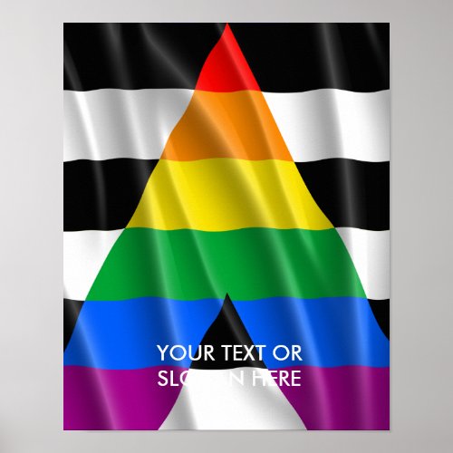STRAIGHT ALLY FLAG POSTER
