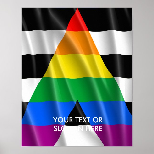 STRAIGHT ALLY FLAG POSTER (Front)