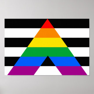 Straight Ally Flag Poster