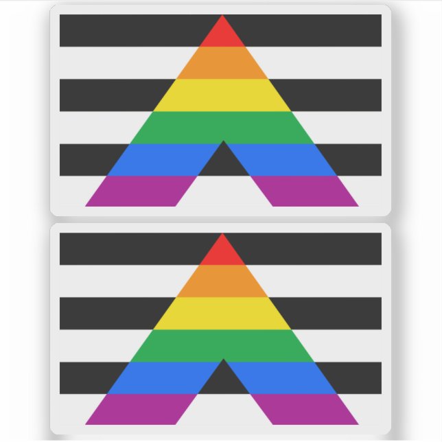Straight Ally Flag Sticker (Front)