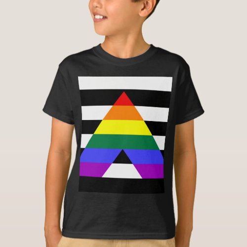 Straight Ally flag T_Shirt