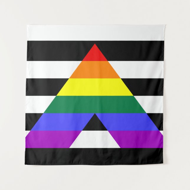 Straight Ally flag Tapestry (Front)
