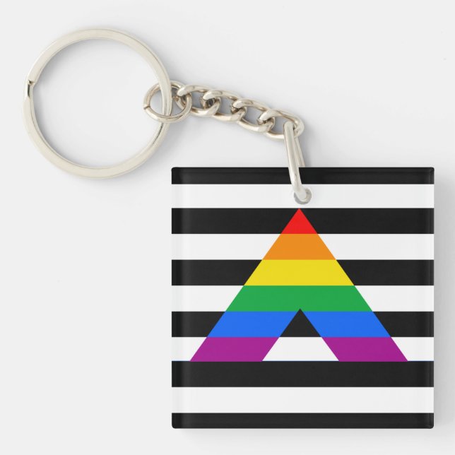 STRAIGHT ALLY PRIDE 2014 PRIDE KEYCHAIN (Front)