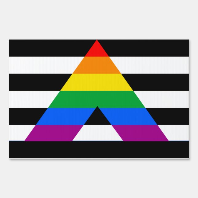 STRAIGHT ALLY PRIDE 2014 PRIDE SIGN (Front)