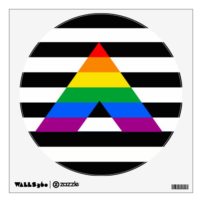 STRAIGHT ALLY PRIDE 2014 PRIDE WALL STICKER (Front)