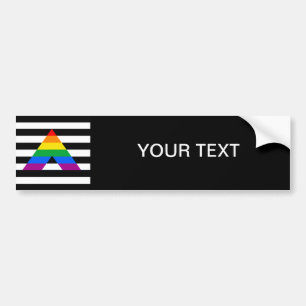 STRAIGHT ALLY PRIDE BUMPER STICKER