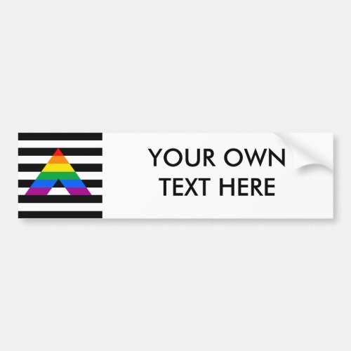 Straight Ally Pride Bumper Sticker