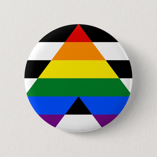 Straight Ally Pride Button (Front)