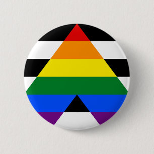 Straight Ally Pride Button