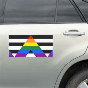 Straight Ally Pride Car Magnet