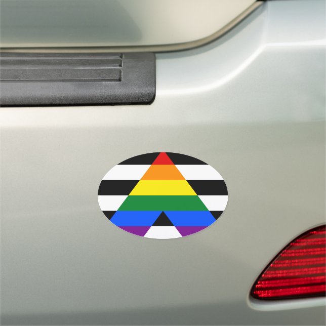 Straight Ally Pride Car Magnet (In Situ)