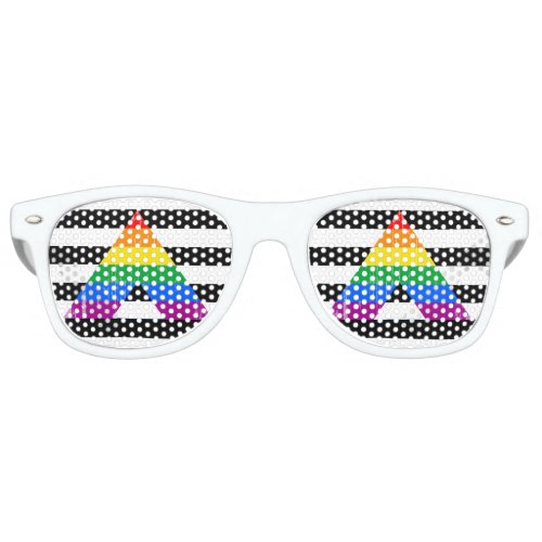Straight Ally Pride distressedpng Retro Sunglasses