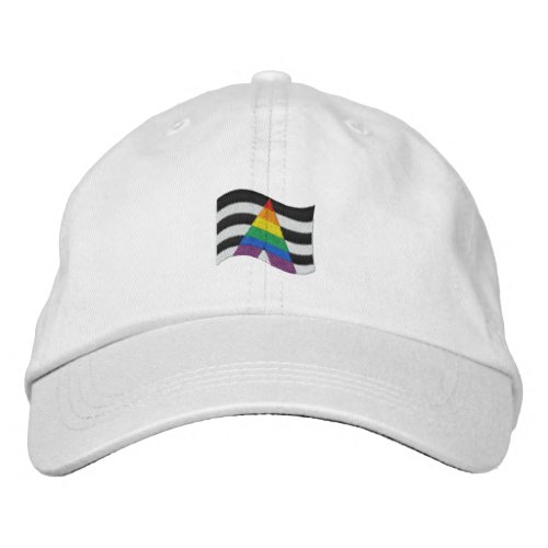 Straight Ally Pride Flag Embroidered Baseball Cap