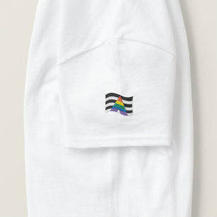 Straight Ally Pride Flag Embroidered Shirt