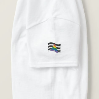 Straight Ally Pride Flag Embroidered Shirt
