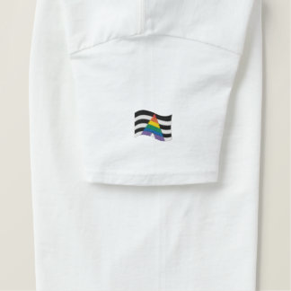 Straight Ally Pride Flag Embroidered T-Shirt