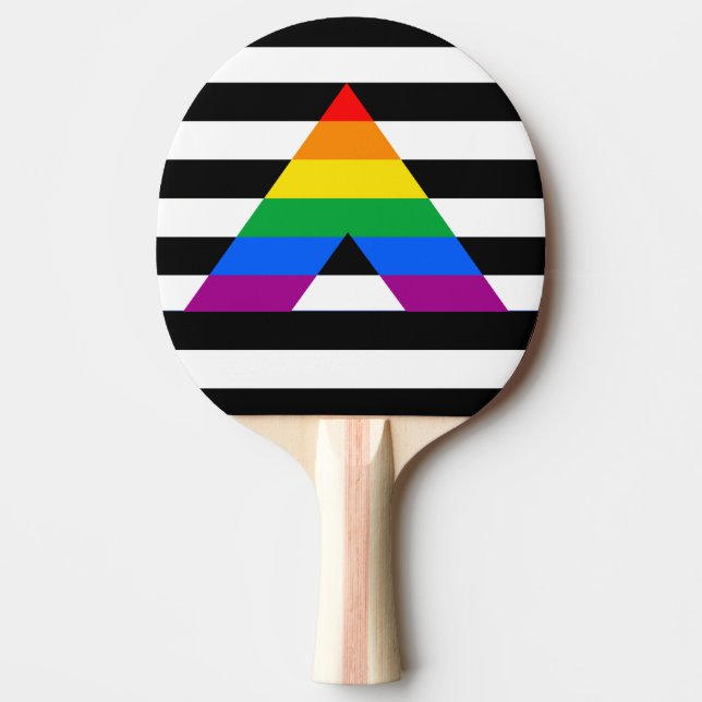 STRAIGHT ALLY PRIDE.png Ping-Pong Paddle (Front)