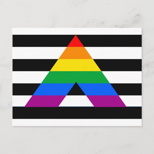 Straight Ally Pride Postcard (Front)