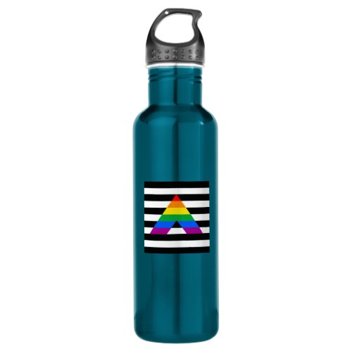 Straight Ally Pride Stainless Steel Water Bottle
