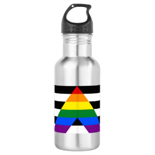 Straight Ally Pride Stainless Steel Water Bottle
