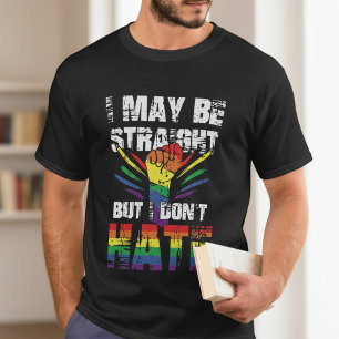 Straight Ally Rainbow Pride Supporter T-Shirt