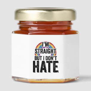 Straight Ally Rainbow Vintage Typography Shirt_1 Honey Jar Favors