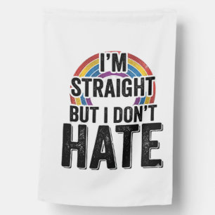 Straight Ally Rainbow Vintage Typography Shirt_1 House Flag