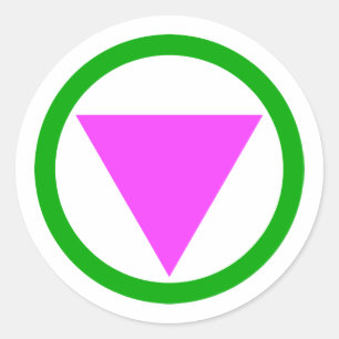 Straight Ally Symbol Classic Round Sticker