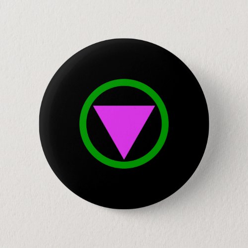 Straight ally symbol pinback button