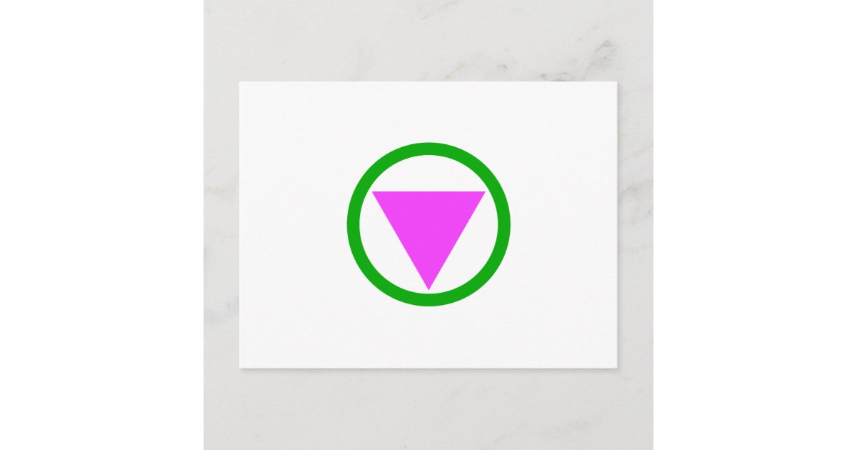 Straight ally symbol postcard | Zazzle