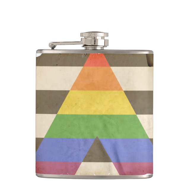 STRAIGHT ALLY VINTAGE DESIGN - 2014 PRIDE FLASK (Front)