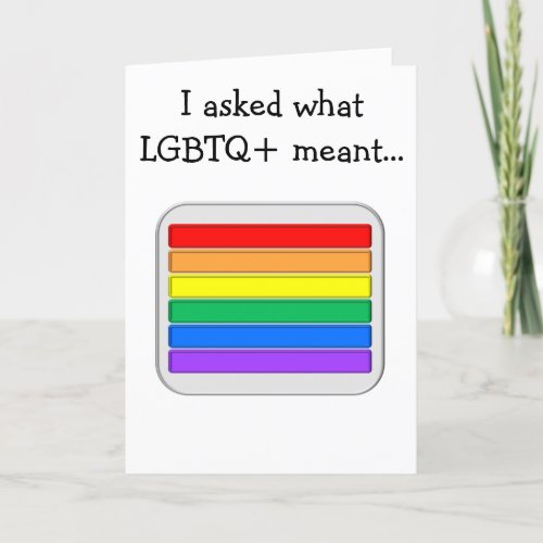 Straight Answer greeting card
