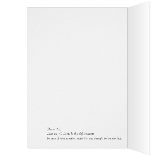 Straight as a Rail - Scripture Card (Inside (Left))