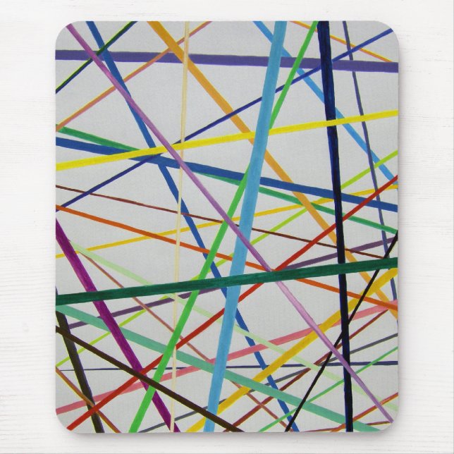 Straight but Colorful Mouse Pad (Front)