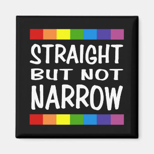 Straight But Not Narrow Magnet - Square