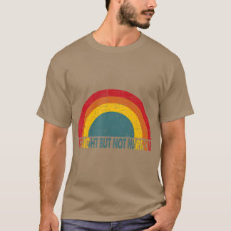 Straight But Not Narrow Retro Rainbow LGB T-Shirt